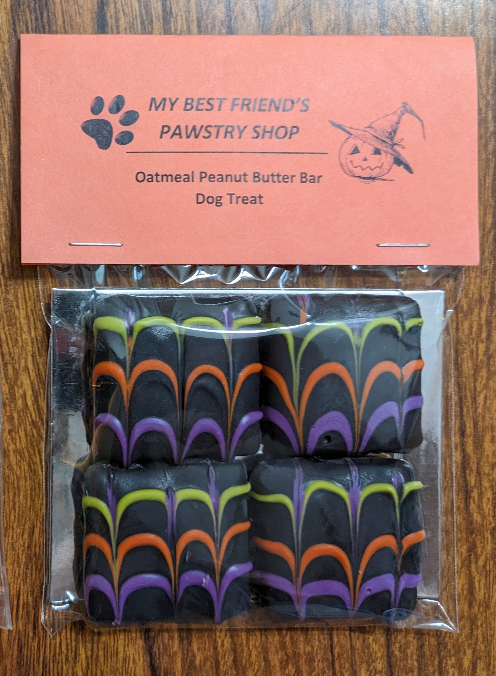 Halloween Oatmeal PB Bars